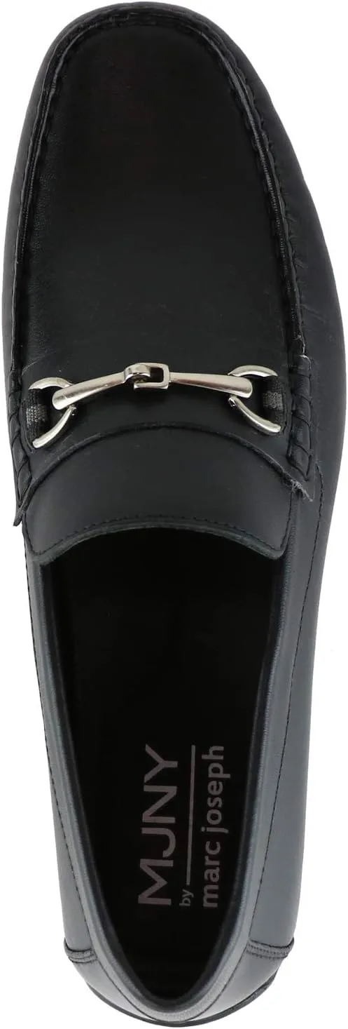 MJNY Mens Casual Comfortable Genuine Leather Lightweight Driving Moccasins Classic Fashion Buckle Loafer Slip On Breathable Driving Loafer