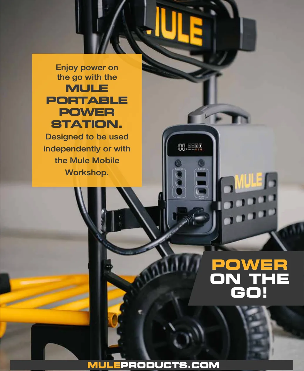 Mobile Workshop with Portable Power Station