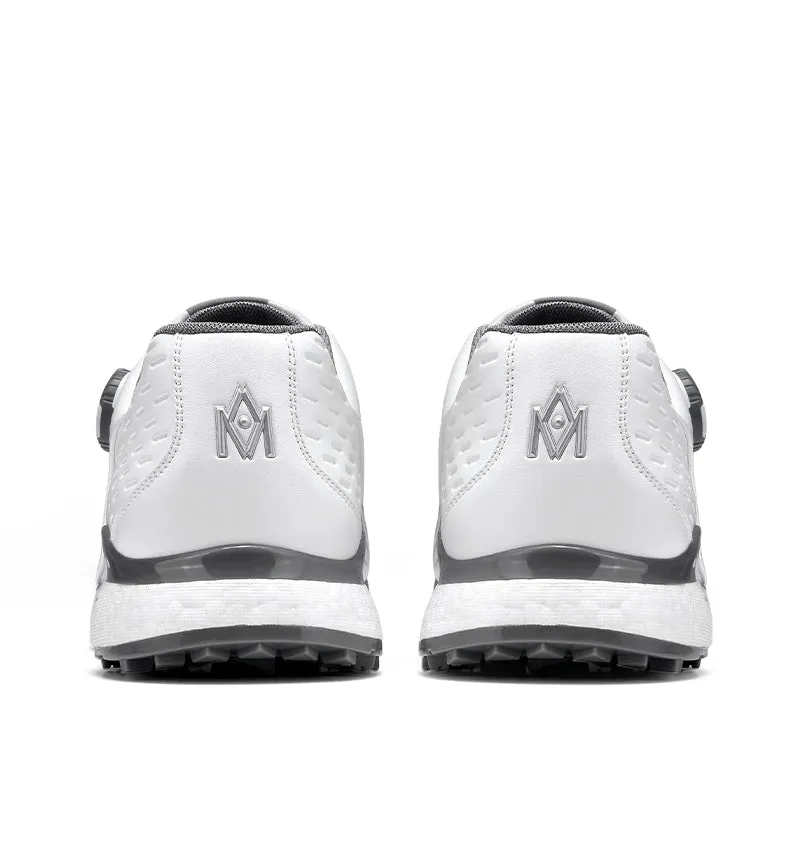 MOEYES M22XZ01 men sports golf shoes size 8 waterproof custom leather golf shoes