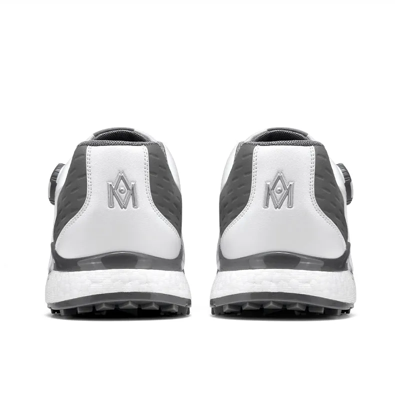 MOEYES M22XZ01 men sports golf shoes size 8 waterproof custom leather golf shoes