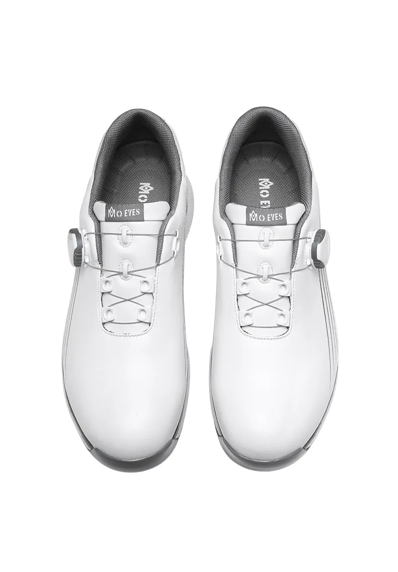MOEYES M22XZ01 men sports golf shoes size 8 waterproof custom leather golf shoes