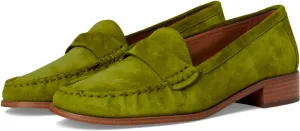 MOOMMO Women Vintage Suede Loafer Flats Round Closed Toe Slip On Oxford Shoes Pleated Flat Penny Loafers Comfort Office Ladies Work Ballet Flats Casual Ballerina Flats Driver Club Spring 4-11 M US