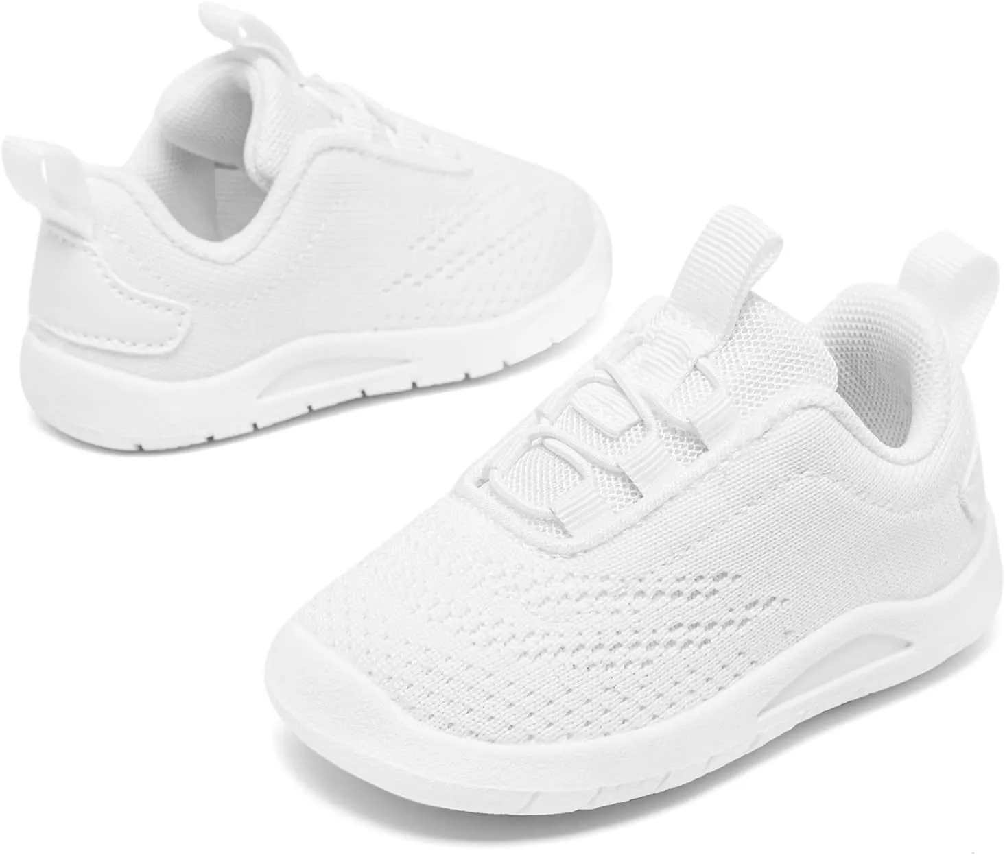 MORENDL Toddler Slip On Sneakers Baby Walking Shoes Non-Slip Breathable Boys & Girls Tennis Shoes Infant Running Shoes