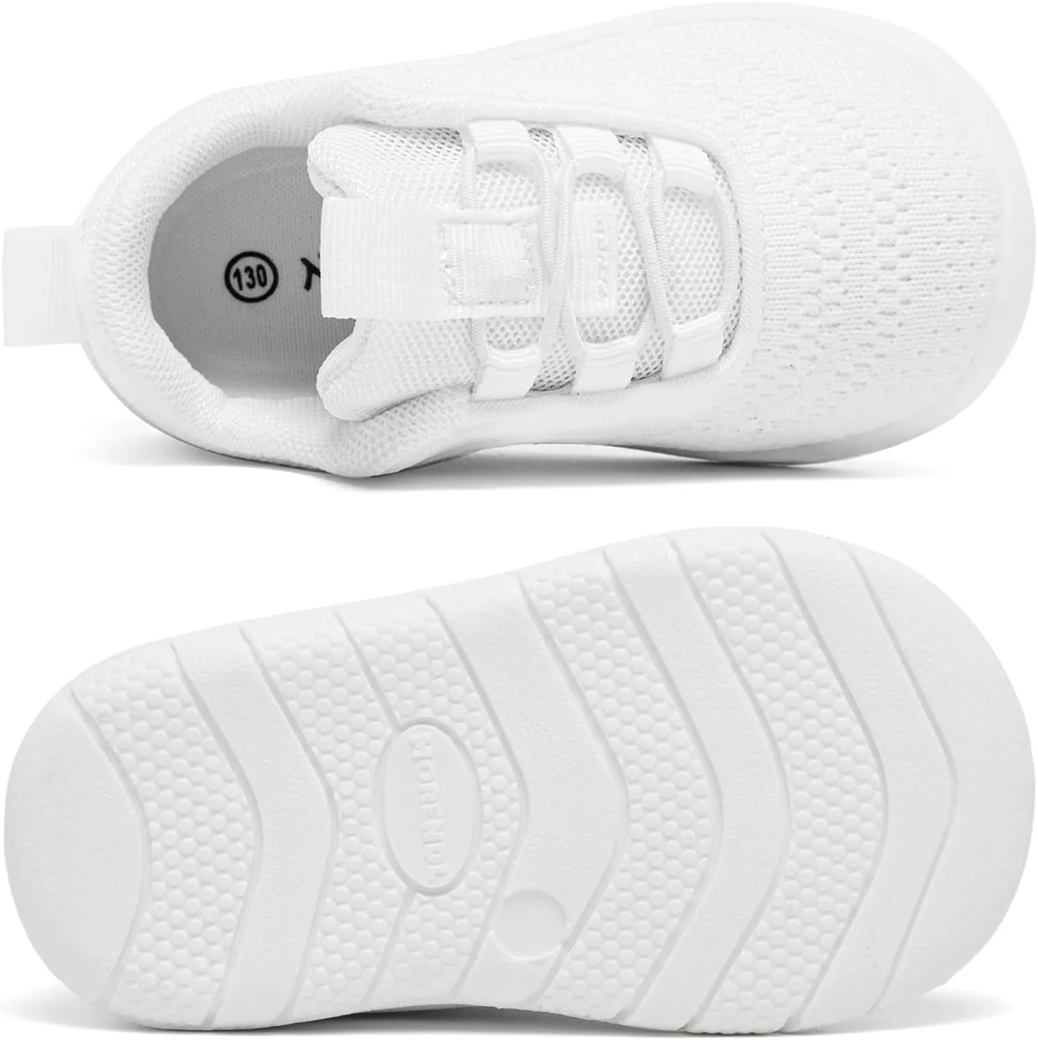 MORENDL Toddler Slip On Sneakers Baby Walking Shoes Non-Slip Breathable Boys & Girls Tennis Shoes Infant Running Shoes