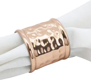 Moscow Mule Ribbed Napkin Ring - Copper Set of 2