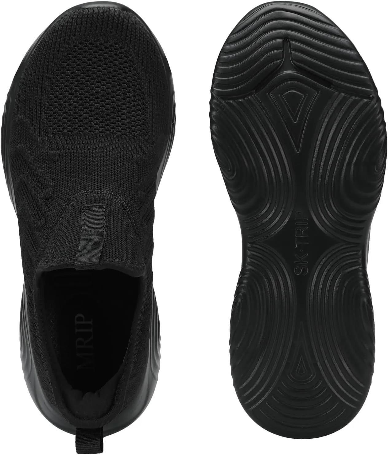 MRIP Mens Slip On Walking Shoes Lightweight Non Slip Gym Workout Running Shoes Mesh Breathable Cushion Fashion Tennis Athletic Casual Sneakers