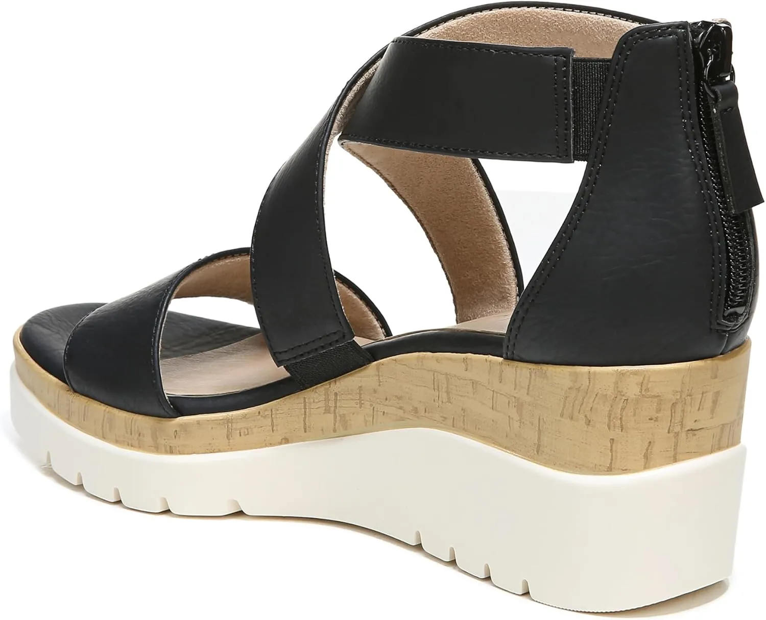 Naturalizer Soul Women's Goodtimes Crisscross Strappy Wedge Sandal