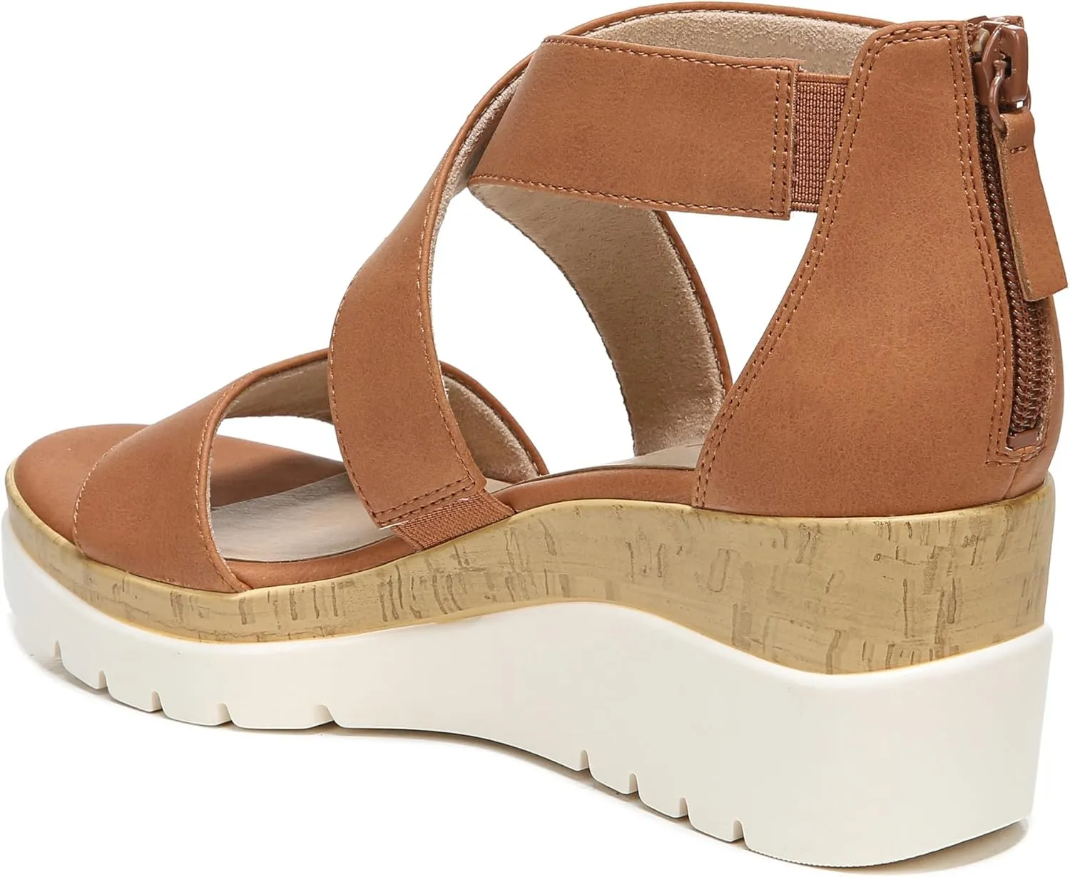 Naturalizer Soul Women's Goodtimes Crisscross Strappy Wedge Sandal