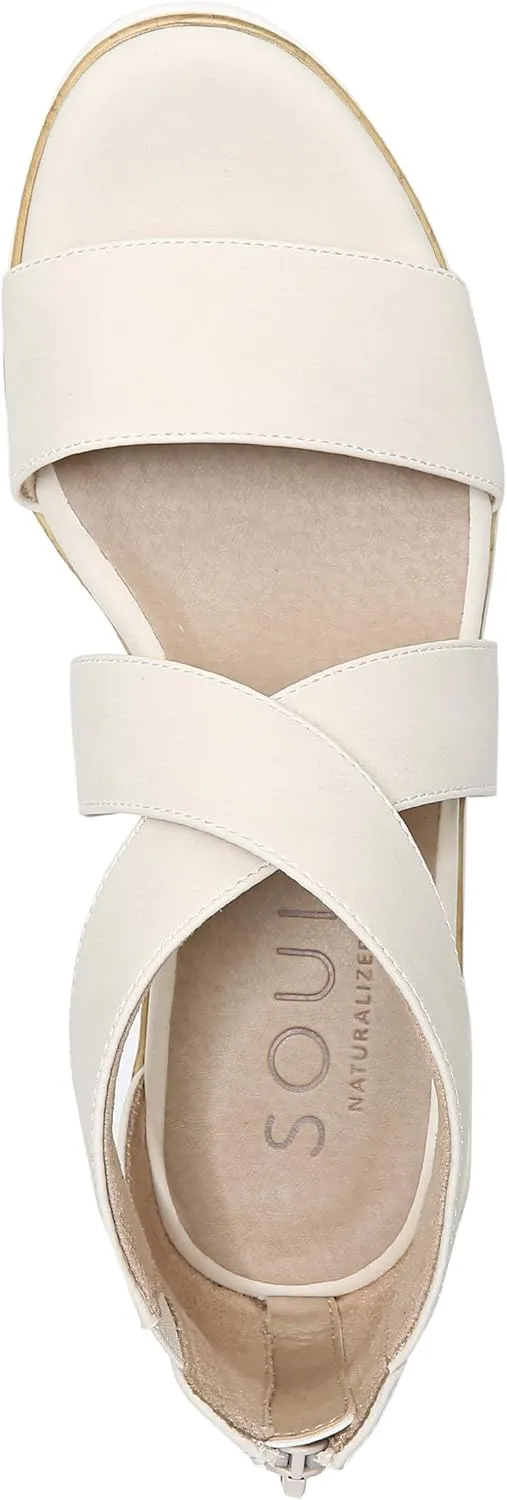 Naturalizer Soul Women's Goodtimes Crisscross Strappy Wedge Sandal