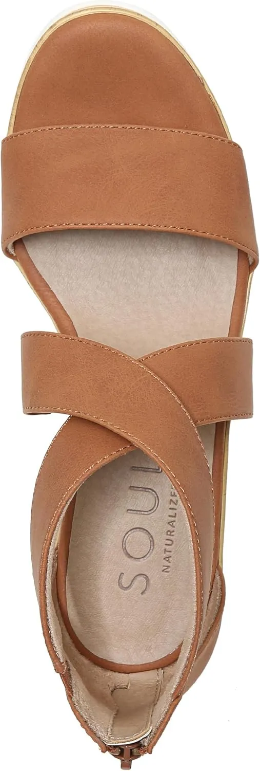 Naturalizer Soul Women's Goodtimes Crisscross Strappy Wedge Sandal
