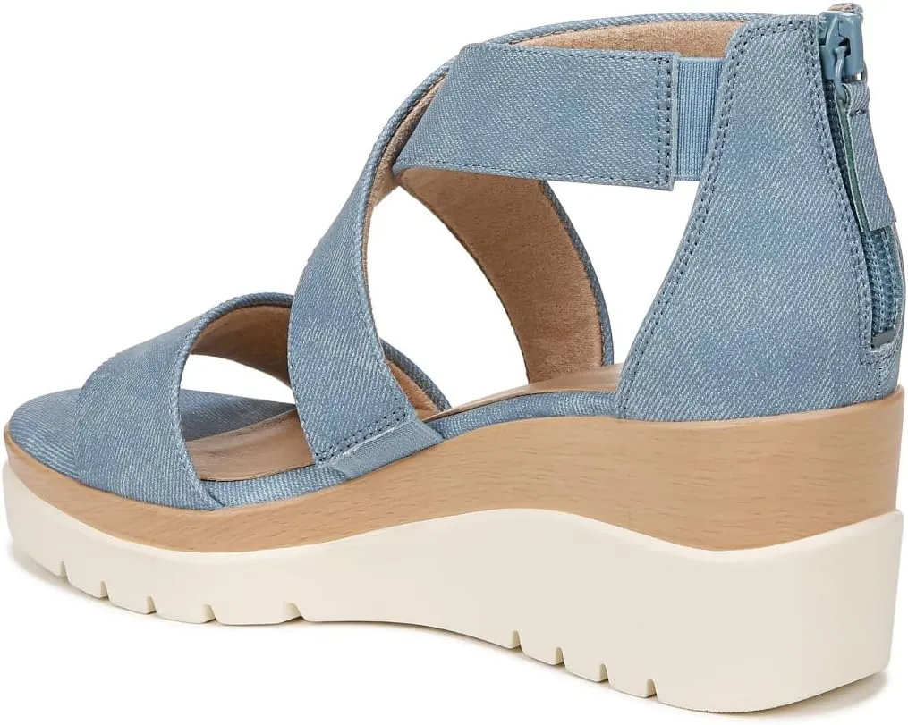 Naturalizer Soul Women's Goodtimes Crisscross Strappy Wedge Sandal