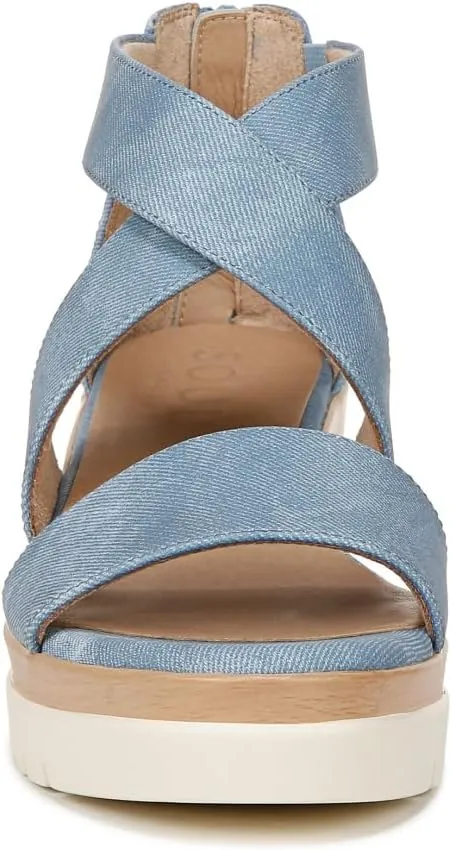 Naturalizer Soul Women's Goodtimes Crisscross Strappy Wedge Sandal