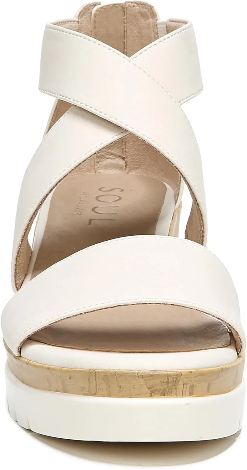 Naturalizer Soul Women's Goodtimes Crisscross Strappy Wedge Sandal