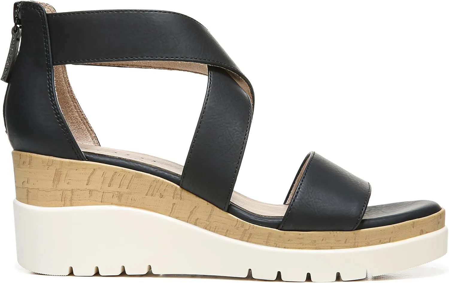 Naturalizer Soul Women's Goodtimes Crisscross Strappy Wedge Sandal