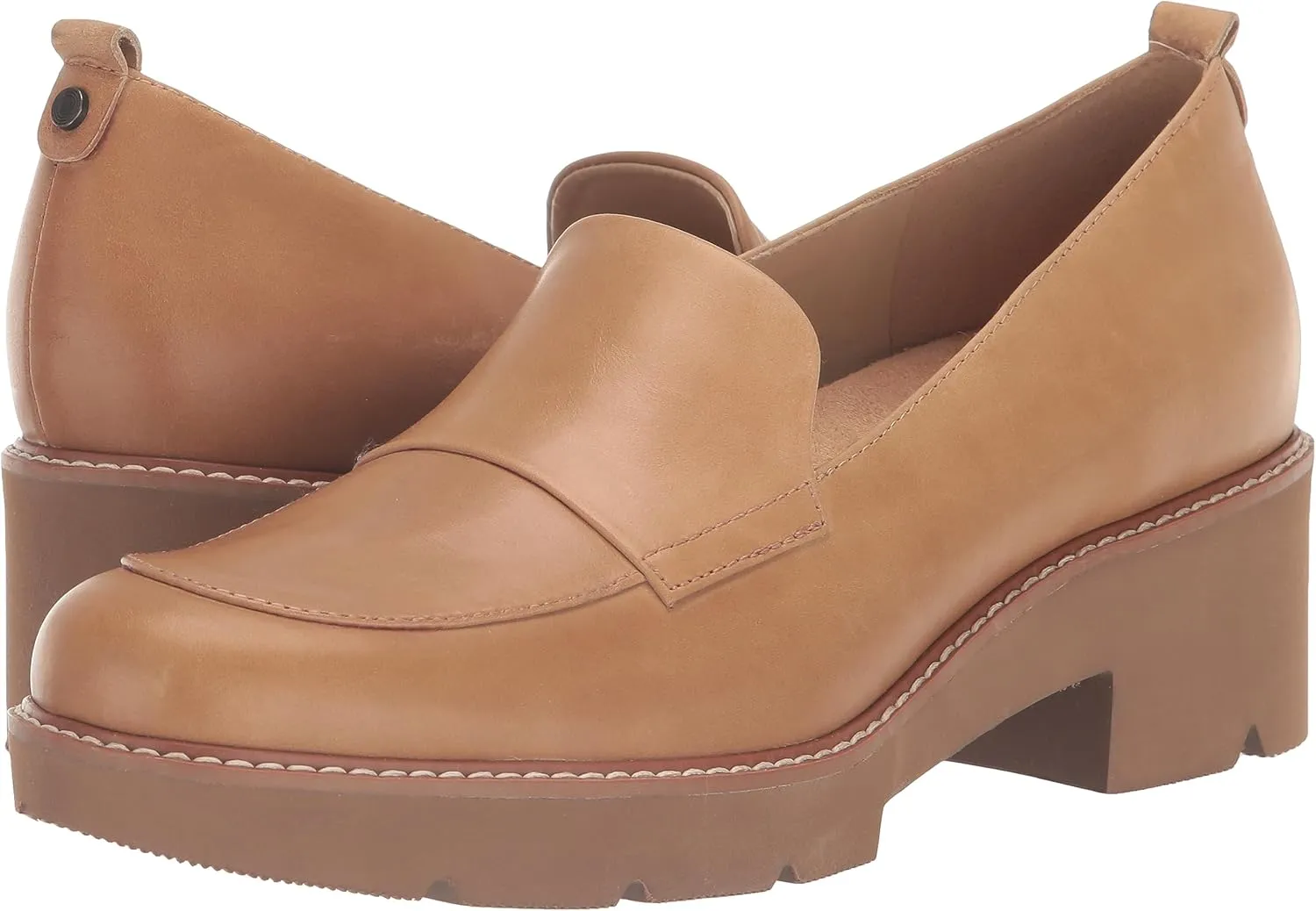 Naturalizer Women's Darry Slip-On Lightweight Lug Sole Heeled Loafer