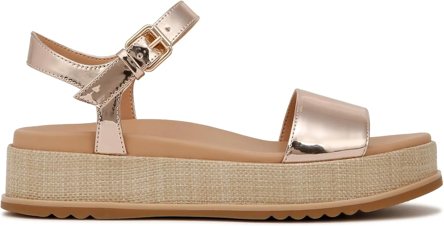 Naturalizer Women's Zane Ankle Strap Platform Sandal