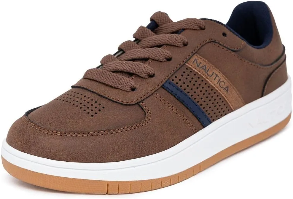 Nautica Kids Boys Lace-Up Fashion Sneakers Low-Top Dress Shoes for Youth - (Big Kid/Little Kid)