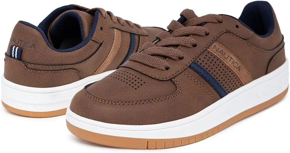 Nautica Kids Boys Lace-Up Fashion Sneakers Low-Top Dress Shoes for Youth - (Big Kid/Little Kid)