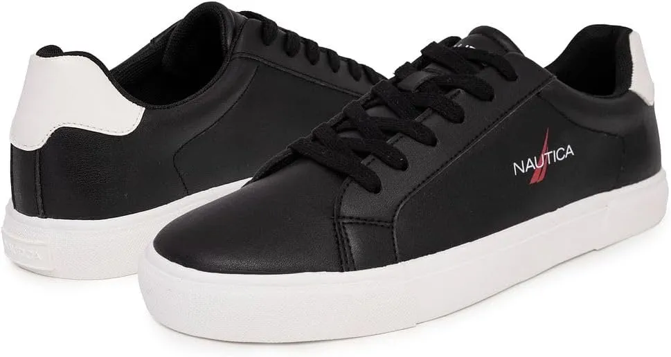 Nautica Men's Classic Lace-Up Low Top Fashion Sneaker Loafer - Stylish and Comfortable Casual Shoe