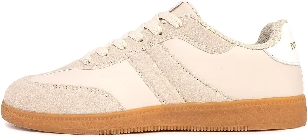 Nautica Women’s Lace-Up Fashion Sneakers – Low-Top Casual Walking & Tennis Shoes with Platform or Regular Heel