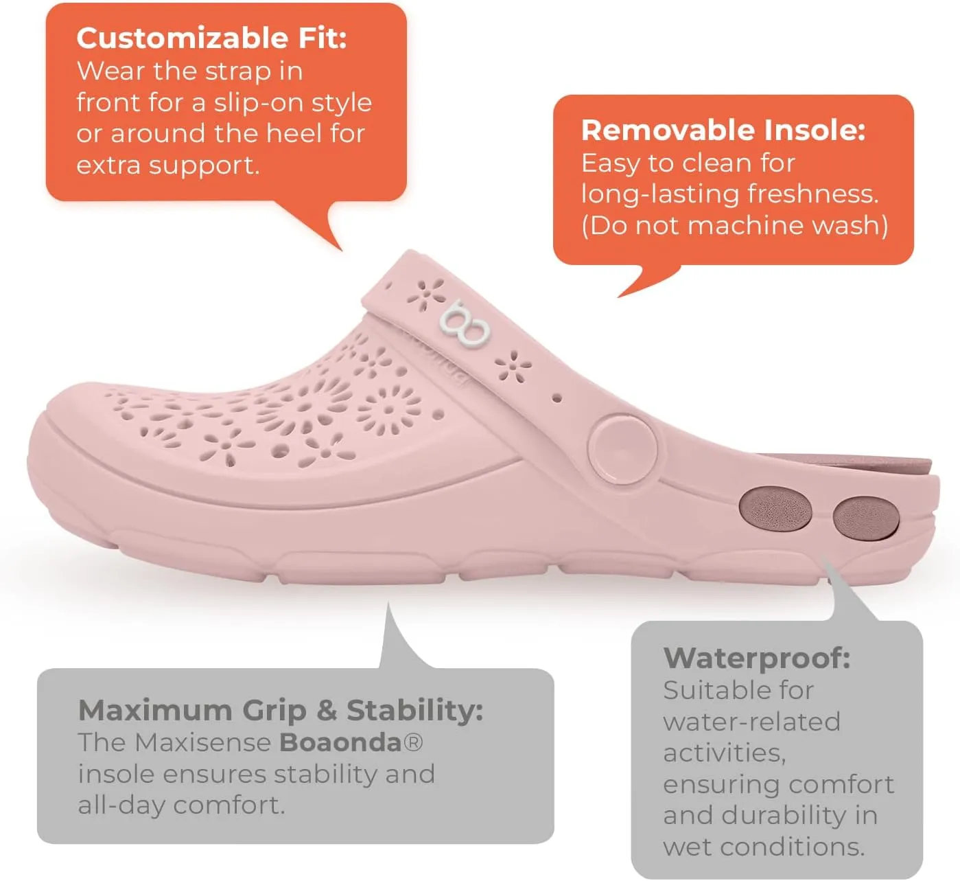 Nellie - Clogs for Women | Comfortable Waterproof Women’s Clogs for Everyday Use | Stylish & Durable Women’s Sandals with an Adaptive Fit | Wear Them as Garden Clogs or Even as Beach Sandals