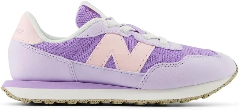 New Balance Baby-Girl's Kids 237 Bungee Sneaker