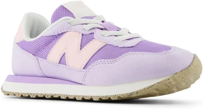 New Balance Baby-Girl's Kids 237 Bungee Sneaker