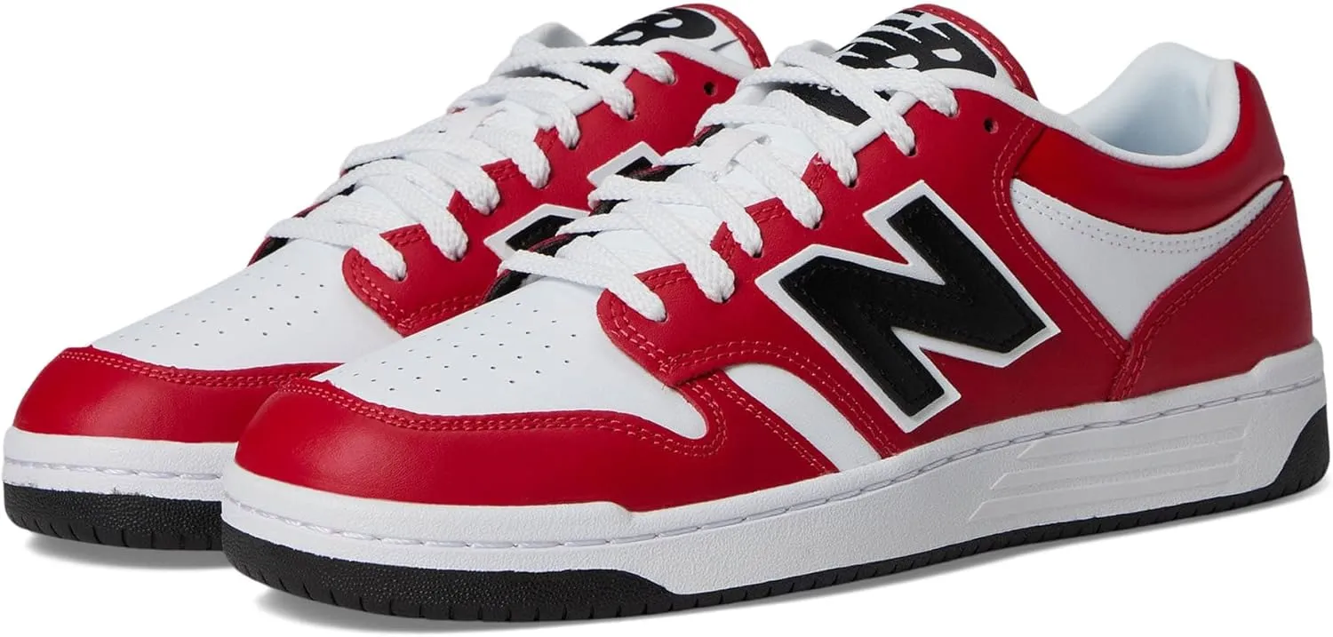 New Balance Unisex 480 Sneaker, Team Red/White, 7 US Men