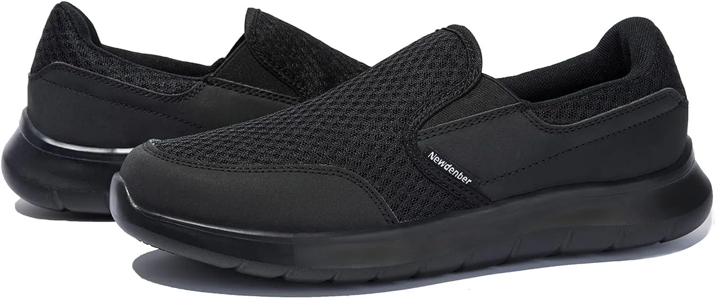 NewDenBer Sport Men's Casual Lightweight Slip-On Walking Shoe Sneakers