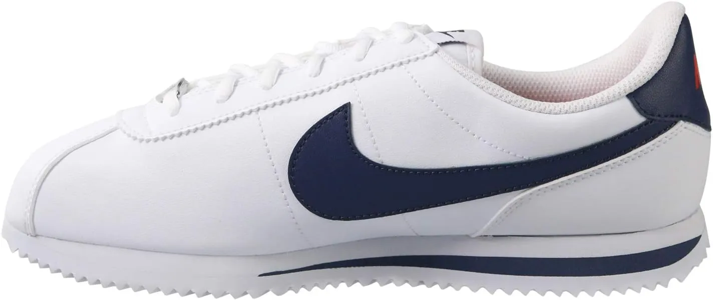 Nike Cortez Basic SL Grade School Lifestyle Shoes (White/Neutral Indigo) (904764-106, Blue/White)
