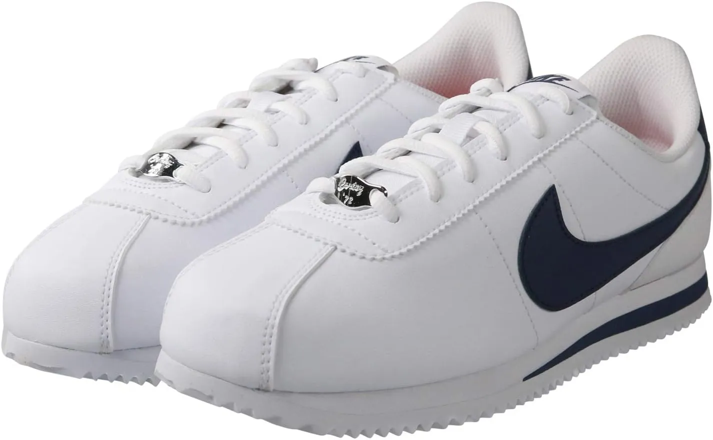 Nike Cortez Basic SL Grade School Lifestyle Shoes (White/Neutral Indigo) (904764-106, Blue/White)
