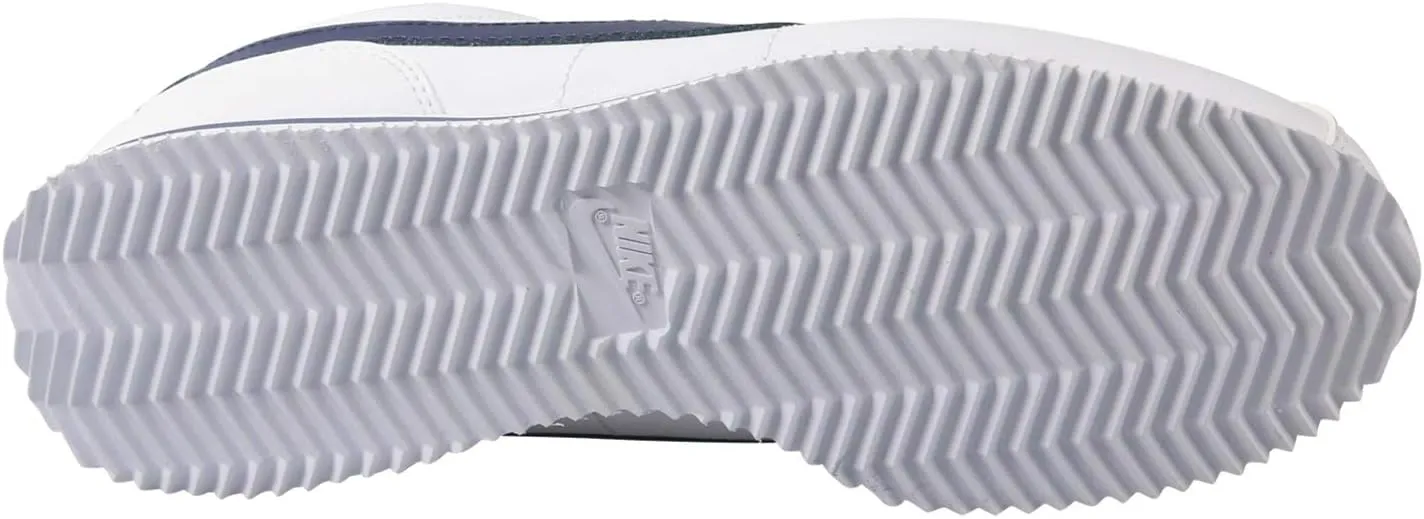 Nike Cortez Basic SL Grade School Lifestyle Shoes (White/Neutral Indigo) (904764-106, Blue/White)