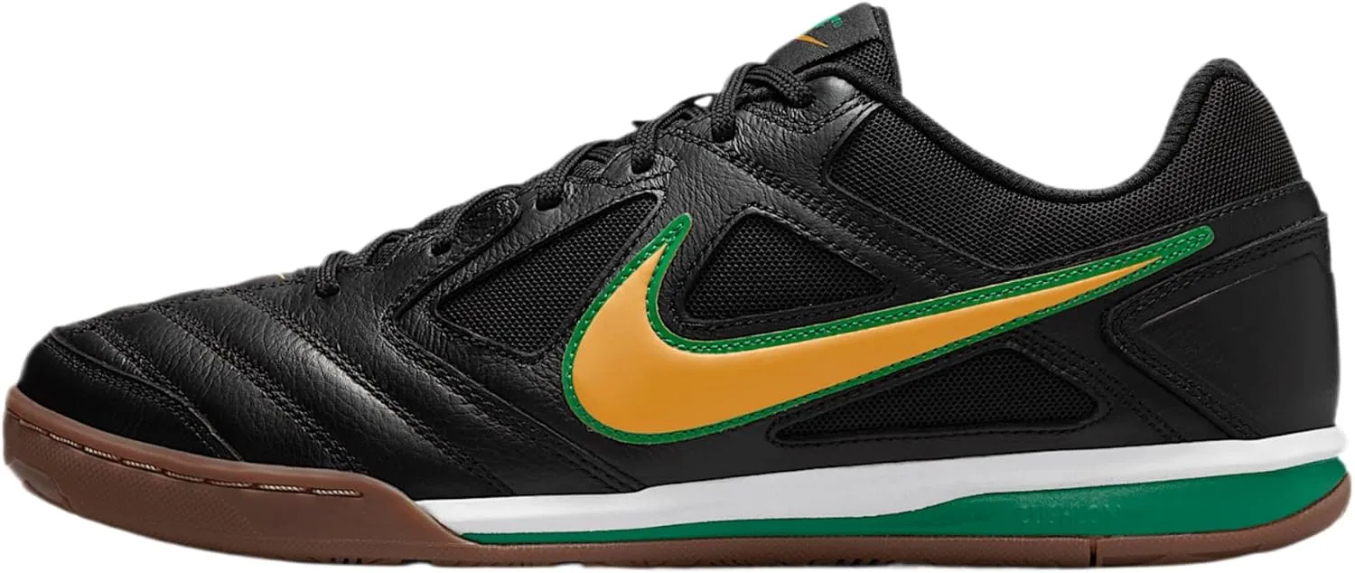 Nike Gato Men's Shoes (IB8509-001, Black/White/Gum Dark Brown/Varsity Maize)