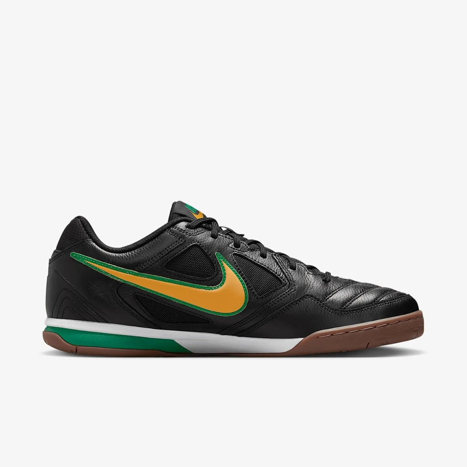 Nike Gato Men's Shoes (IB8509-001, Black/White/Gum Dark Brown/Varsity Maize)