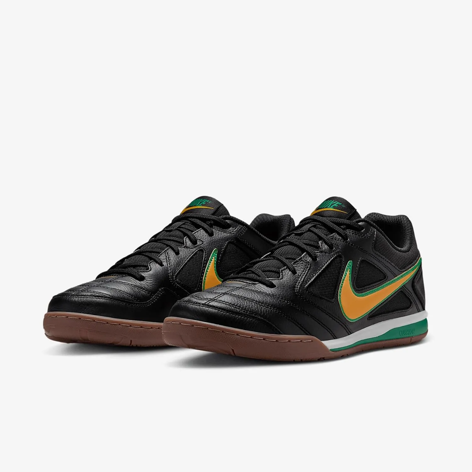 Nike Gato Men's Shoes (IB8509-001, Black/White/Gum Dark Brown/Varsity Maize)