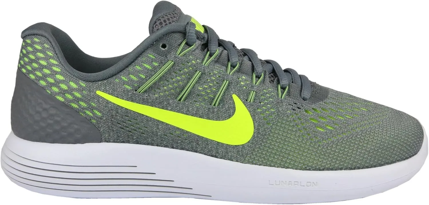Nike Men's Lunarglide 8 Running Shoe Cool Grey/Volt-Pure Platinum Size 10