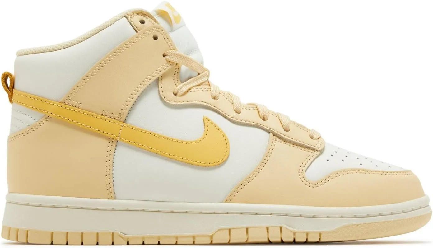Nike Womens Dunk High Pale Vanilla/Topaz Gold-Sail Size 5