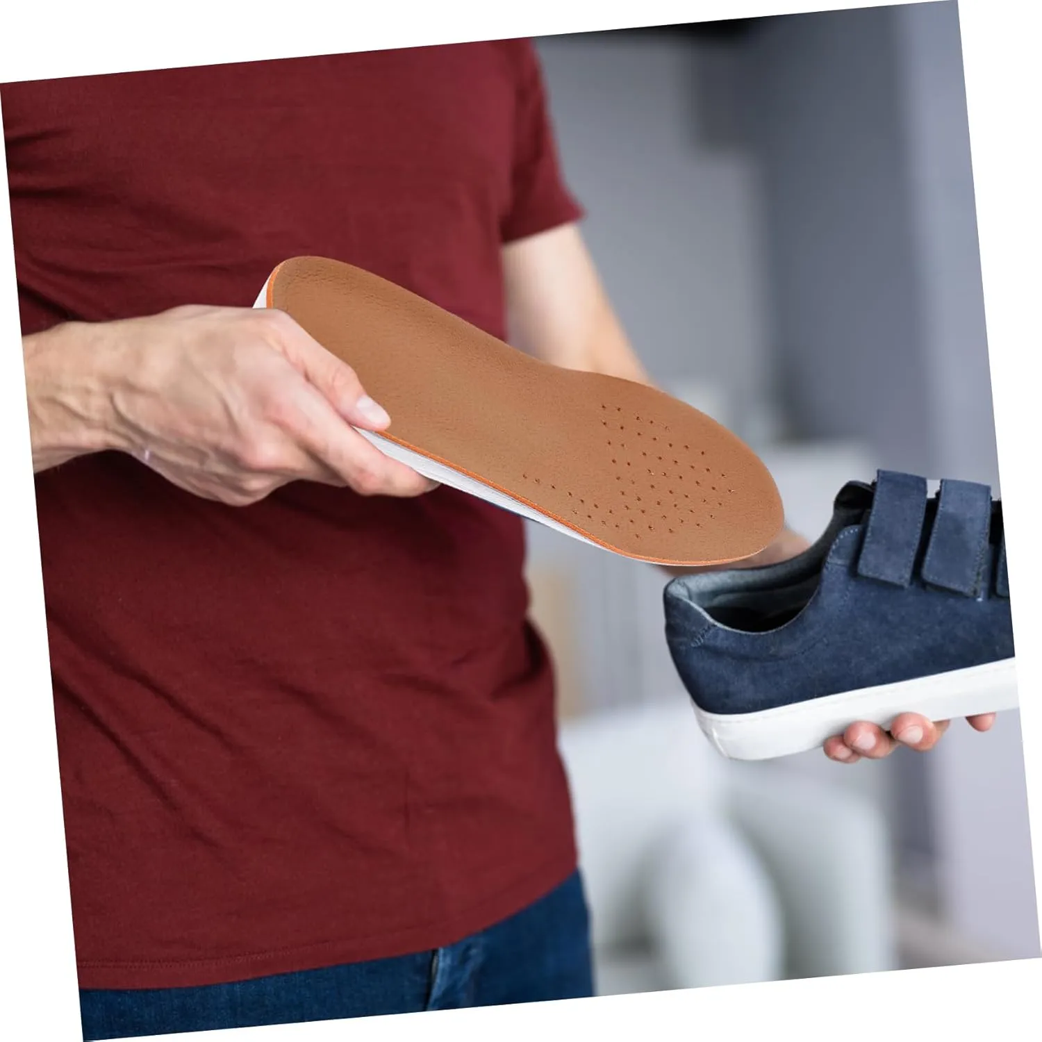 NOLITOY Height Boost in Style 2.5cm Lift Insoles Women's Men's Breathable Pig Skin for Fashionable Footwear