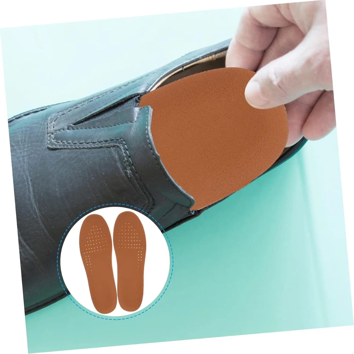 NOLITOY Height Boost in Style 2.5cm Lift Insoles Women's Men's Breathable Pig Skin for Fashionable Footwear