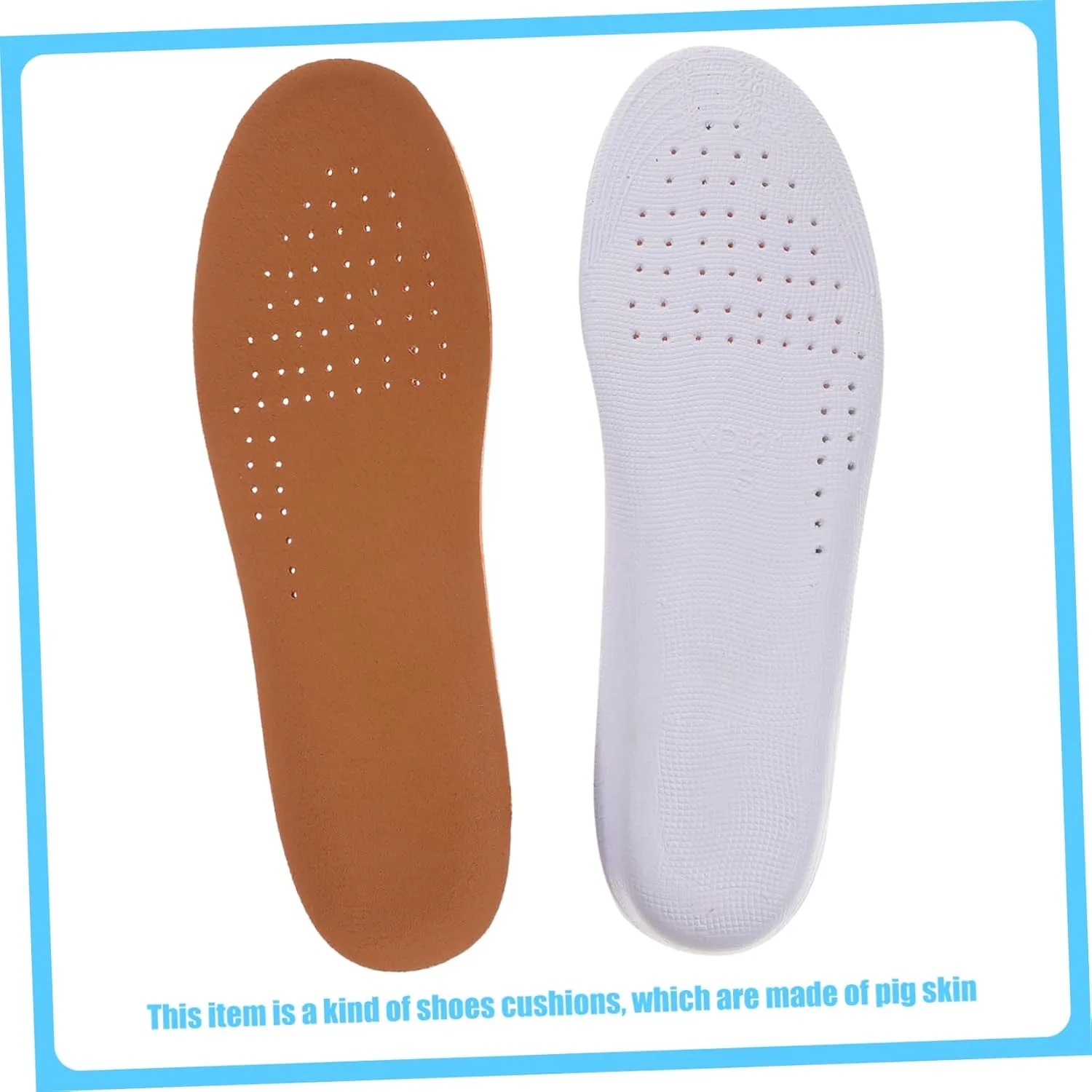 NOLITOY Height Boost in Style 2.5cm Lift Insoles Women's Men's Breathable Pig Skin for Fashionable Footwear