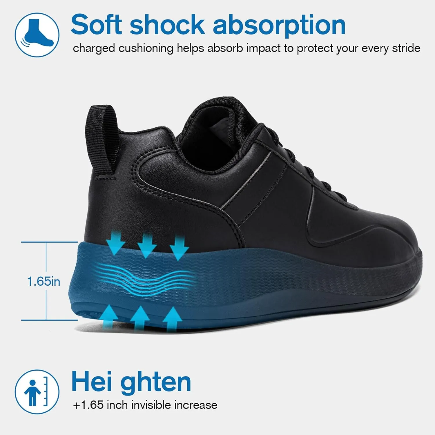 Non Slip Work Shoes for Women Food Service Lightweight Waterproof Kitchen Chef Shoe Restaurant Walking Sneakers Nursing Slip Resistant Footwear, Black