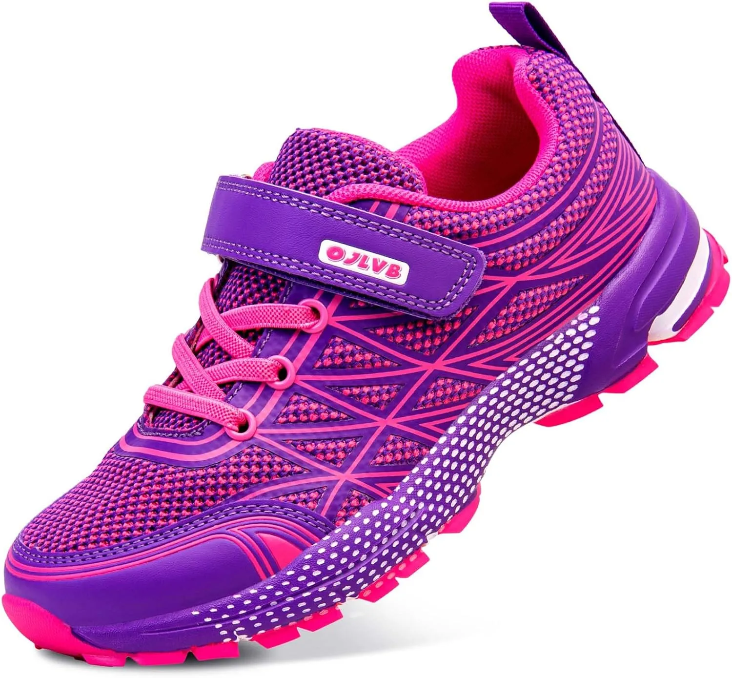 OJLVB Boys Girls Sneakers, Kids Tennis Running Shoes, Athletic Walking Gym Trail Shoe Breathable Lightweight