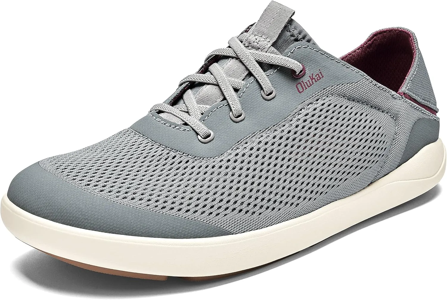 OLUKAI Moku Pae Men's Boat Shoes, Water Resistant & Breathable Mesh, Easy Slip On Design, Quick-Drying & Enhanced Traction