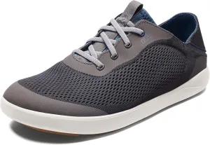 OLUKAI Moku Pae Men's Boat Shoes, Water Resistant & Breathable Mesh, Easy Slip On Design, Quick-Drying & Enhanced Traction