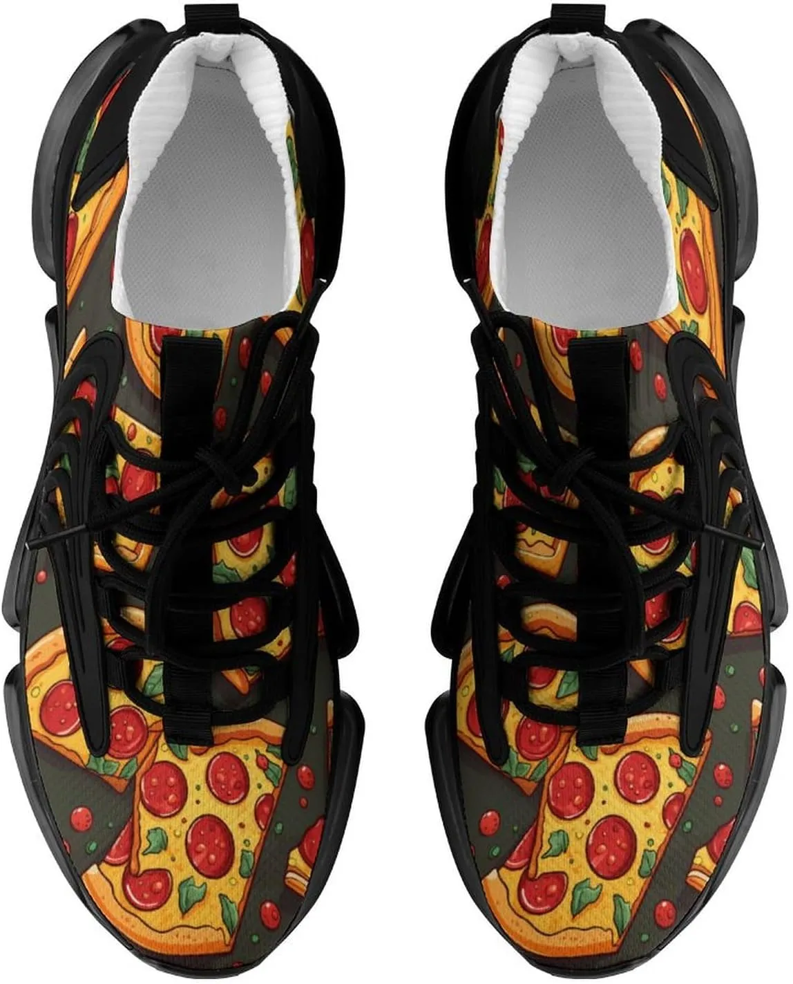 Pizza Men's Sneakers Novelty Lightweight Running Shoe Tennis Shoes