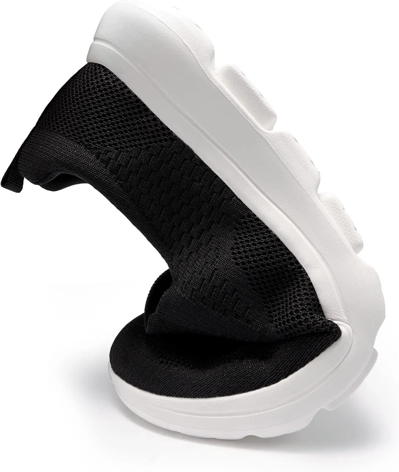 poemlady Men's Casual Slip on Walking Loafer Shoes -Mesh Tennis Work Sneakers