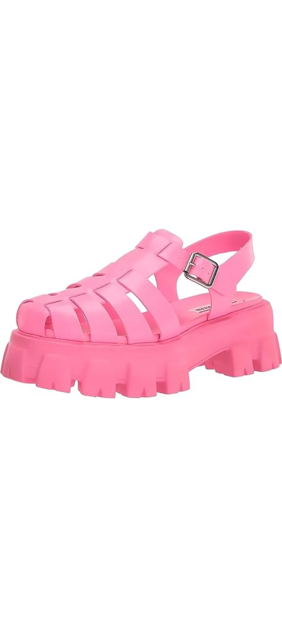 Price-cut Hot Madden Steve Platform Echo Chunky Fisherman Pink Ankle Sandals Strap Quick resolution