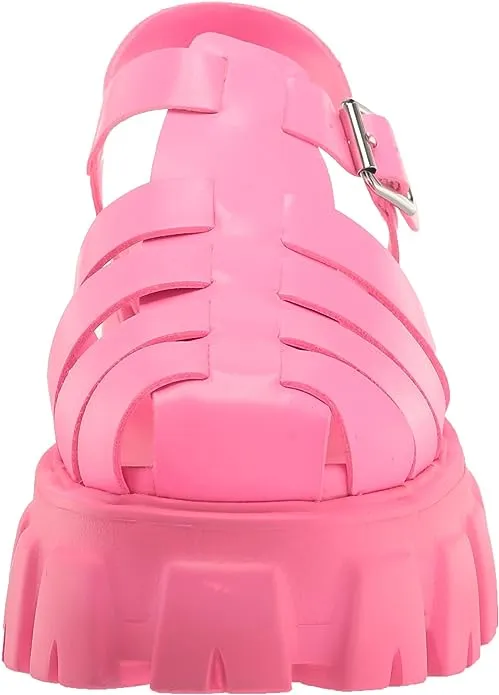 Price-cut Hot Madden Steve Platform Echo Chunky Fisherman Pink Ankle Sandals Strap Quick resolution