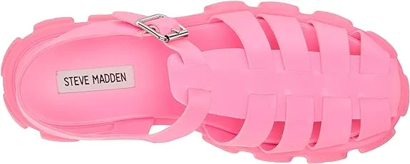 Price-cut Hot Madden Steve Platform Echo Chunky Fisherman Pink Ankle Sandals Strap Quick resolution