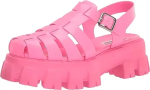 Price-cut Hot Madden Steve Platform Echo Chunky Fisherman Pink Ankle Sandals Strap Quick resolution